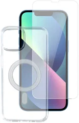 4smarts iPhone 13 Pro TPU Hoesje MagSafe + Screen Protector met Frame afbeelding