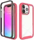 Apple iPhone 13 Pro Hoesje Volledig Schokbestendig Hybride Cover Rood afbeelding 1