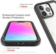 Apple iPhone 13 Pro Hoesje Volledig Schokbestendig Hybride Cover Rood afbeelding 5
