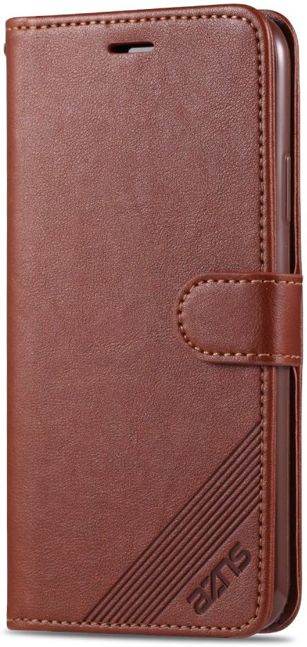AZNS Apple iPhone 13 Mini Hoesje Wallet Book Case Kunstleer Bruin afbeelding 2