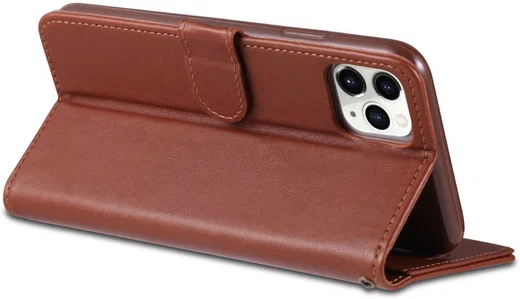 AZNS Apple iPhone 13 Mini Hoesje Wallet Book Case Kunstleer Bruin afbeelding 8