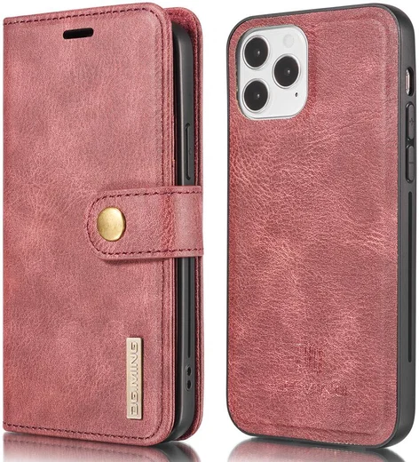 Apple iPhone 13 Pro Max Hoesje 2-in-1 Book Case en Back Cover Rood afbeelding 10