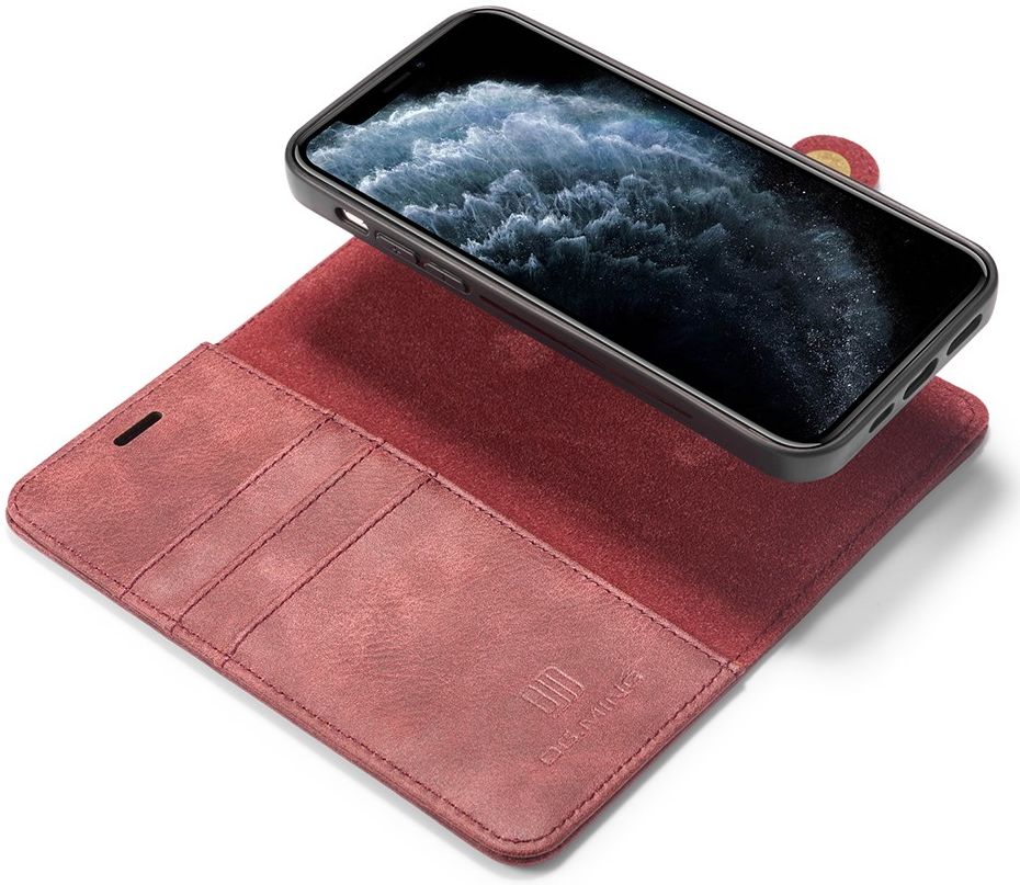 Apple iPhone 13 Pro Max Hoesje 2-in-1 Book Case en Back Cover Rood afbeelding 1