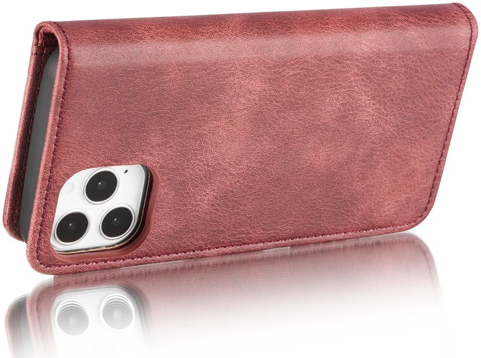Apple iPhone 13 Pro Max Hoesje 2-in-1 Book Case en Back Cover Rood afbeelding 6