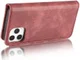 Apple iPhone 13 Pro Max Hoesje 2-in-1 Book Case en Back Cover Rood afbeelding 6