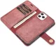 Apple iPhone 13 Pro Max Hoesje 2-in-1 Book Case en Back Cover Rood afbeelding 2