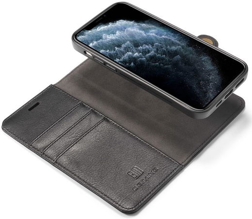 DG Ming Apple iPhone 13 Hoesje 2-in-1 Book Case en Back Cover Zwart afbeelding 1