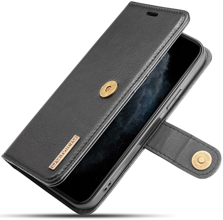 DG Ming Apple iPhone 13 Hoesje 2-in-1 Book Case en Back Cover Zwart afbeelding 4