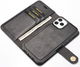 DG Ming Apple iPhone 13 Hoesje 2-in-1 Book Case en Back Cover Zwart afbeelding 2