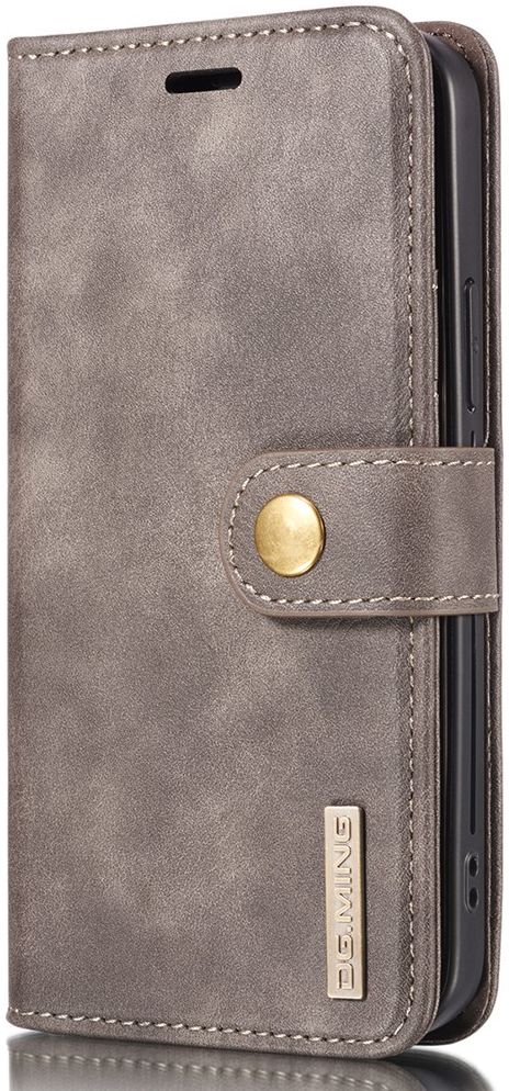 DG Ming Apple iPhone 13 Hoesje 2-in-1 Book Case en Back Cover Coffee afbeelding 8