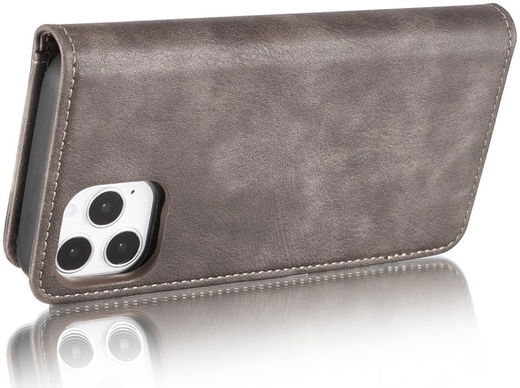 DG Ming Apple iPhone 13 Hoesje 2-in-1 Book Case en Back Cover Coffee afbeelding 11