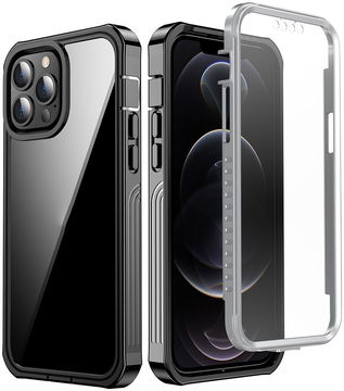 iPhone 13 Pro Hoesje Full Protect 360° Cover Schokbestendig Zwart