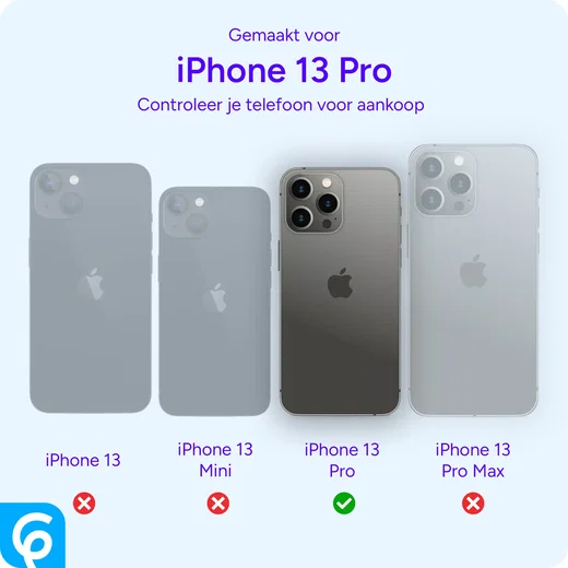 iPhone 13 Pro Hoesje Full Protect 360° Cover Schokbestendig Zwart afbeelding 2