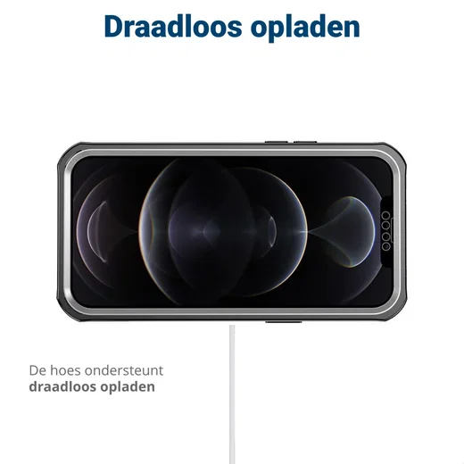 Apple iPhone 13 Hoesje Full Protect 360° Cover Schokbestendig Zwart afbeelding 9