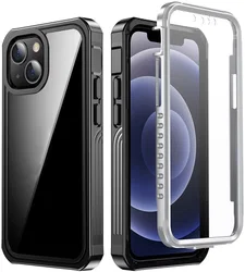 Apple iPhone 13 Hoesje Full Protect 360° Cover Schokbestendig Zwart afbeelding
