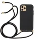 Apple iPhone 13 Mini Hoesje Back Cover Flexibel TPU Koord Zwart afbeelding 1