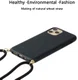 Apple iPhone 13 Pro Hoesje Back Cover Flexibel TPU met Koord Zwart afbeelding 3