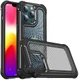 Apple iPhone 13 Pro Hoesje Volledig Schokbestendig Carbon Cover Zwart afbeelding 1
