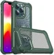 Apple iPhone 13 Pro Hoesje Volledig Schokbestendig Carbon Cover Groen afbeelding 1