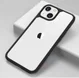 Apple iPhone 13 Mini Hoesje Hybride Back Cover Transparant/Zwart afbeelding 4