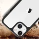 Apple iPhone 13 Mini Hoesje Hybride Back Cover Transparant/Zwart afbeelding 5