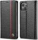 Apple iPhone 13 Hoesje Carbon Fiber Portemonnee Book Case Zwart afbeelding 3