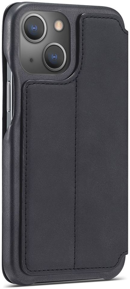 LC.IMEEKE Apple iPhone 13 Hoesje Retro Portemonnee Book Case Zwart afbeelding 12