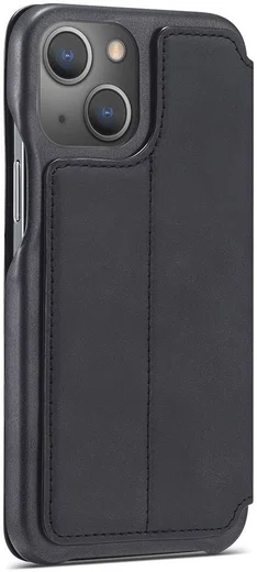 LC.IMEEKE Apple iPhone 13 Hoesje Retro Portemonnee Book Case Zwart afbeelding 12