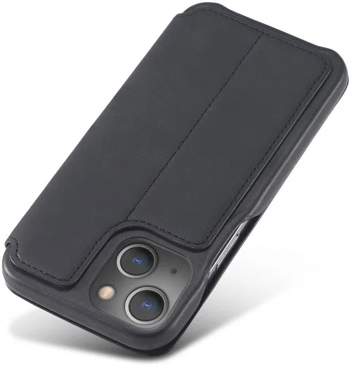 LC.IMEEKE Apple iPhone 13 Hoesje Retro Portemonnee Book Case Zwart afbeelding 10