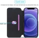 LC.IMEEKE Apple iPhone 13 Hoesje Retro Portemonnee Book Case Zwart afbeelding 5