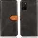 KHAZNEH Samsung Galaxy A03s Hoesje Duo Color Wallet Book Case Zwart afbeelding 4