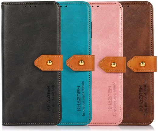 KHAZNEH Samsung Galaxy A03s Hoesje Duo Color Wallet Book Case Zwart afbeelding 9
