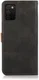 KHAZNEH Samsung Galaxy A03s Hoesje Duo Color Wallet Book Case Zwart afbeelding 3