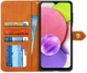 KHAZNEH Samsung Galaxy A03s Hoesje Duo Color Wallet Book Case Zwart afbeelding 1