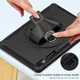 Samsung Galaxy Tab S7 FE Hoes Full Protect Cover met Kickstand Zwart afbeelding 10