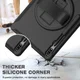 Samsung Galaxy Tab S7 FE Hoes Full Protect Cover met Kickstand Zwart afbeelding 8