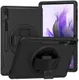 Samsung Galaxy Tab S7 FE Hoes Full Protect Cover met Kickstand Zwart afbeelding 1