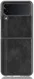 Samsung Galaxy Z Flip 3 Hoesje Kunstleer Back Cover Zwart afbeelding 1