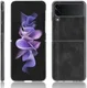 Samsung Galaxy Z Flip 3 Hoesje Kunstleer Back Cover Zwart afbeelding 4