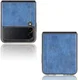 Samsung Galaxy Z Flip 3 Hoesje Kunstleer Back Cover Blauw afbeelding 3