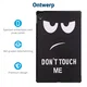 Lenovo Tab P11 / P11 Plus Hoes Tri-Fold Book Case Don't Touch me Print afbeelding 3