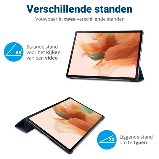 Lenovo Tab P11 / P11 Plus Hoes Tri-Fold Book Case Don't Touch me Print afbeelding 5