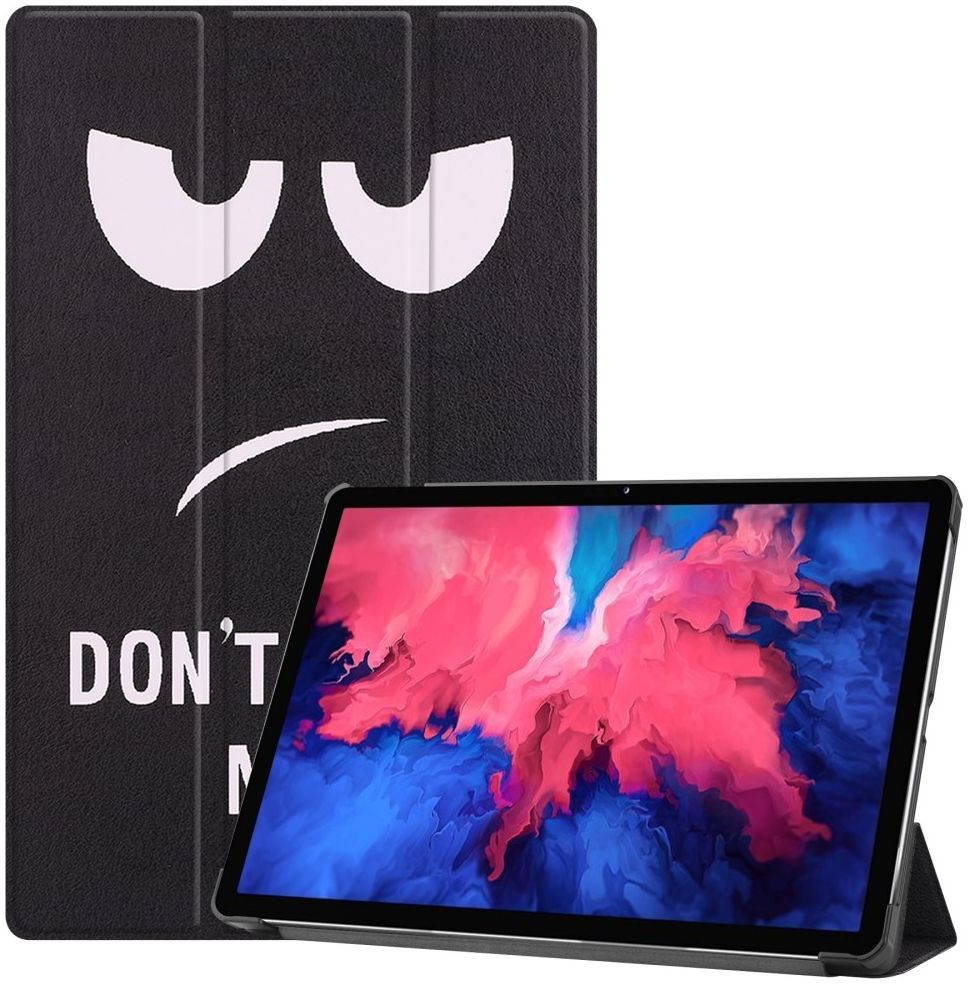 Lenovo Tab P11 / P11 Plus Hoes Tri-Fold Book Case Don't Touch me Print afbeelding 1