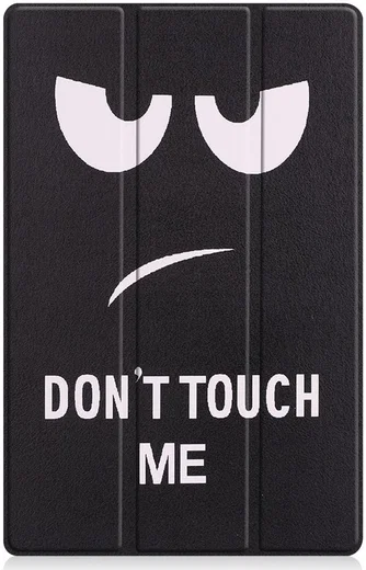 Lenovo Tab P11 / P11 Plus Hoes Tri-Fold Book Case Don't Touch me Print afbeelding 11