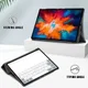 Lenovo Tab P11 Pro Hoes Tri-Fold Book Case Kunstleer Zwart afbeelding 5