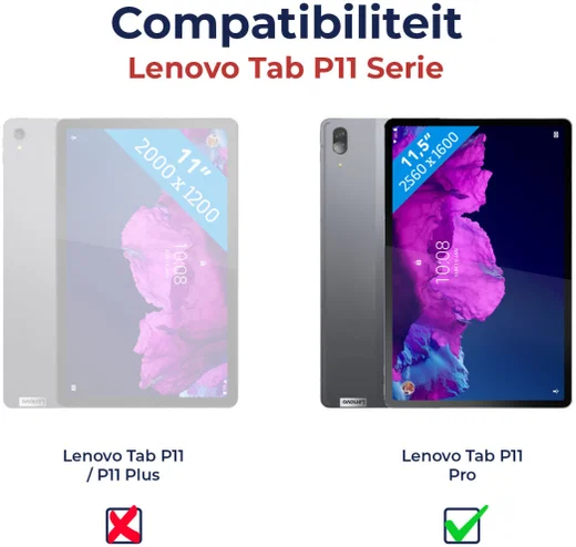 Lenovo Tab P11 Pro Hoes Tri-Fold Book Case Kunstleer Grijs afbeelding 12