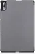 Lenovo Tab P11 Pro Hoes Tri-Fold Book Case Kunstleer Grijs afbeelding 2