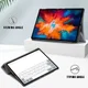 Lenovo Tab P11 Pro Hoes Tri-Fold Book Case Kunstleer Grijs afbeelding 5
