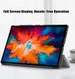 Lenovo Tab P11 Pro Hoes Tri-Fold Book Case Kunstleer Grijs afbeelding 7