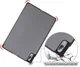 Lenovo Tab P11 Pro Hoes Tri-Fold Book Case Kunstleer Grijs afbeelding 4